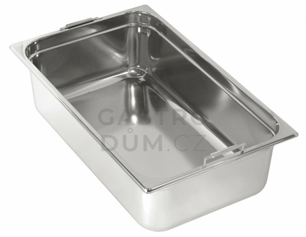 Gastronorm GN 1/1 (h=100 mm) nerezová plná s uchy