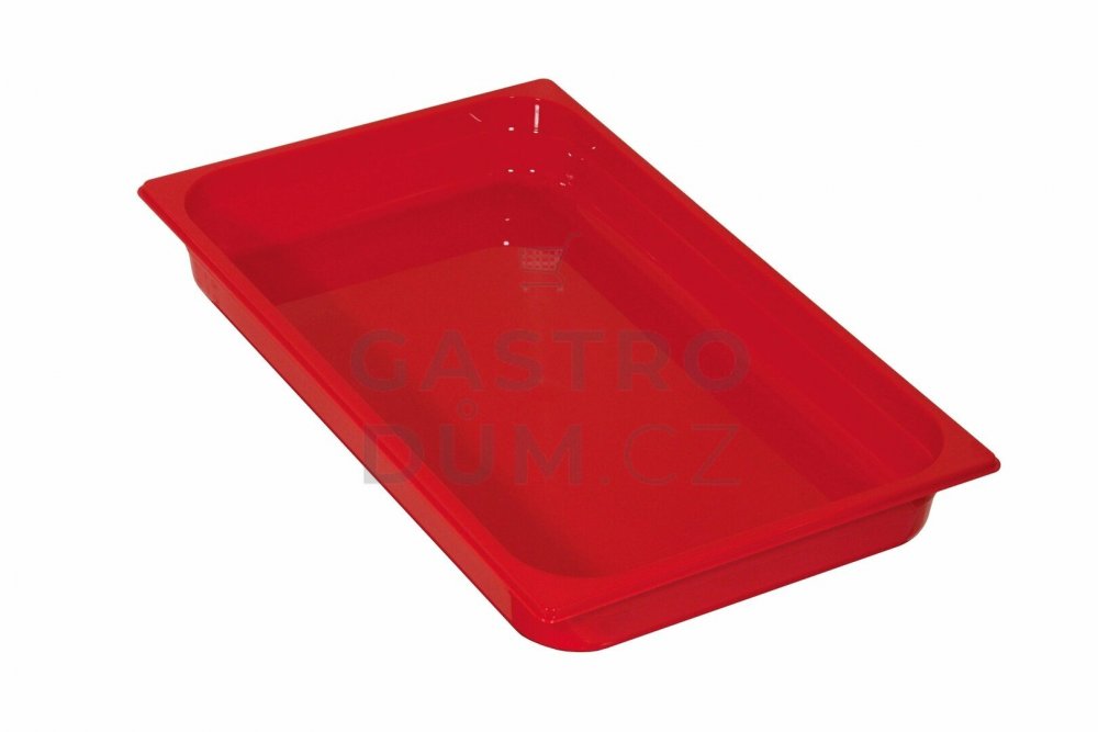 Gastronorm GN 1/1 polykarbonát červený