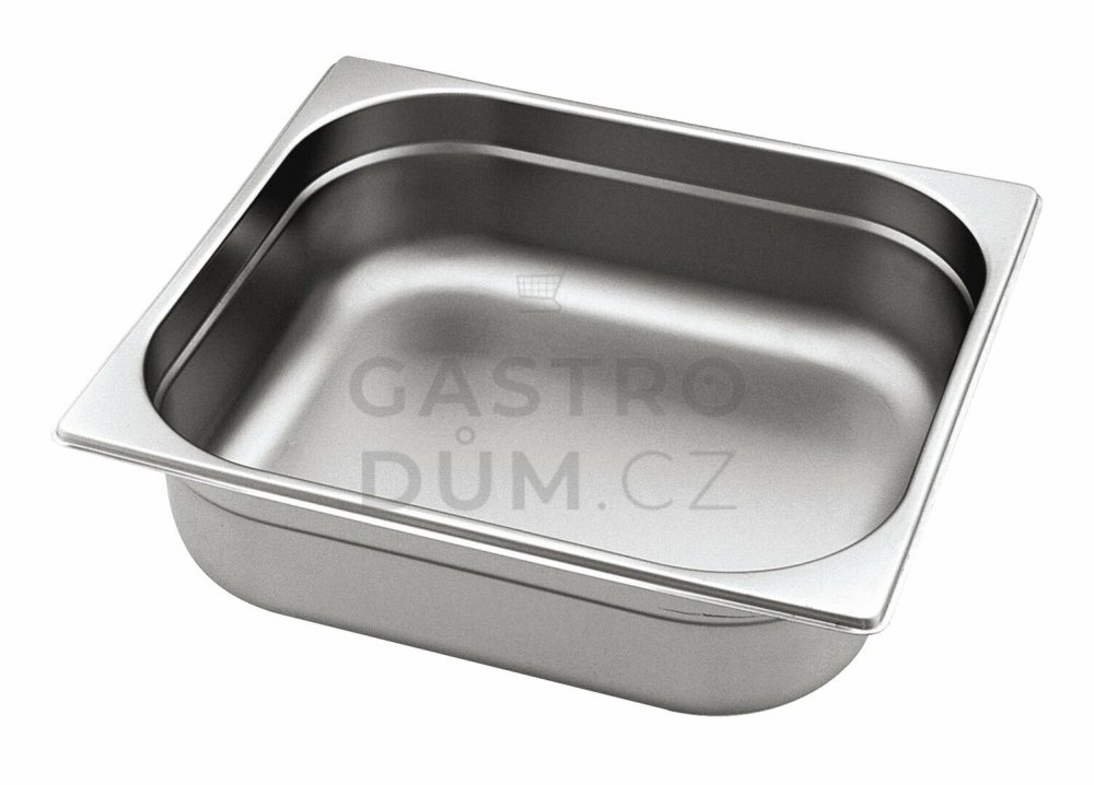 Gastronorm GN 2/3 (h=100 mm) nerezová plná