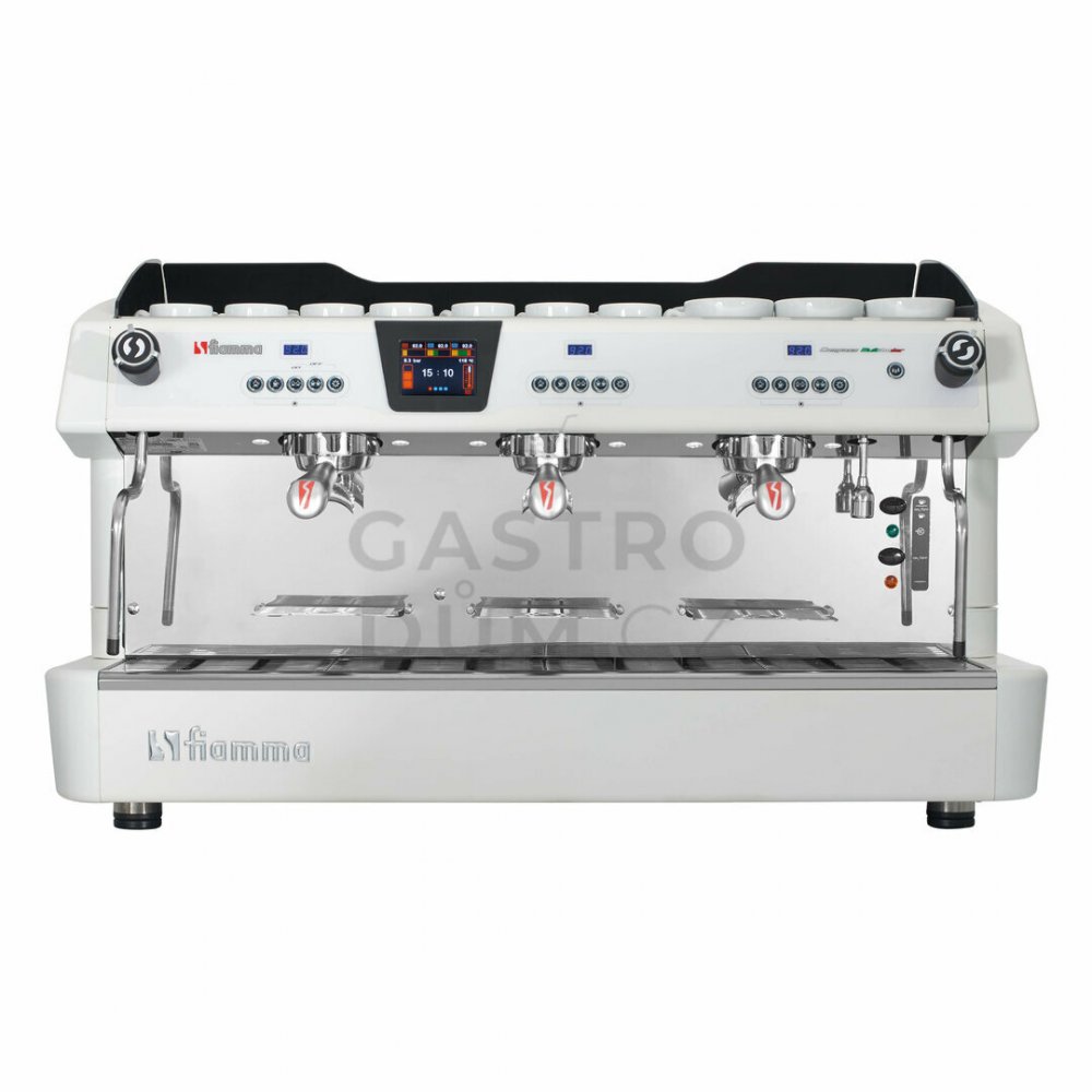 Fiamma COMPASS III MB TC bílý - Profesionální třípákový kávovar