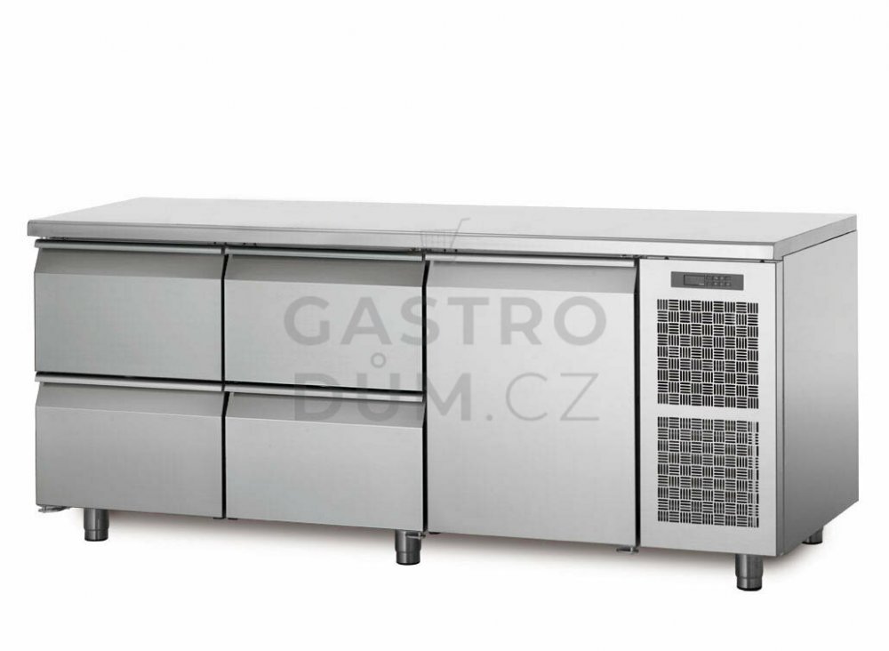 Coldline chladící stůl TP17/3M s deskou bez zadního lemu